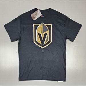 Majestic Las Vegas Golden Knights T-Shirt Mens Med. NHL Short Sleeve Hockey. NWT